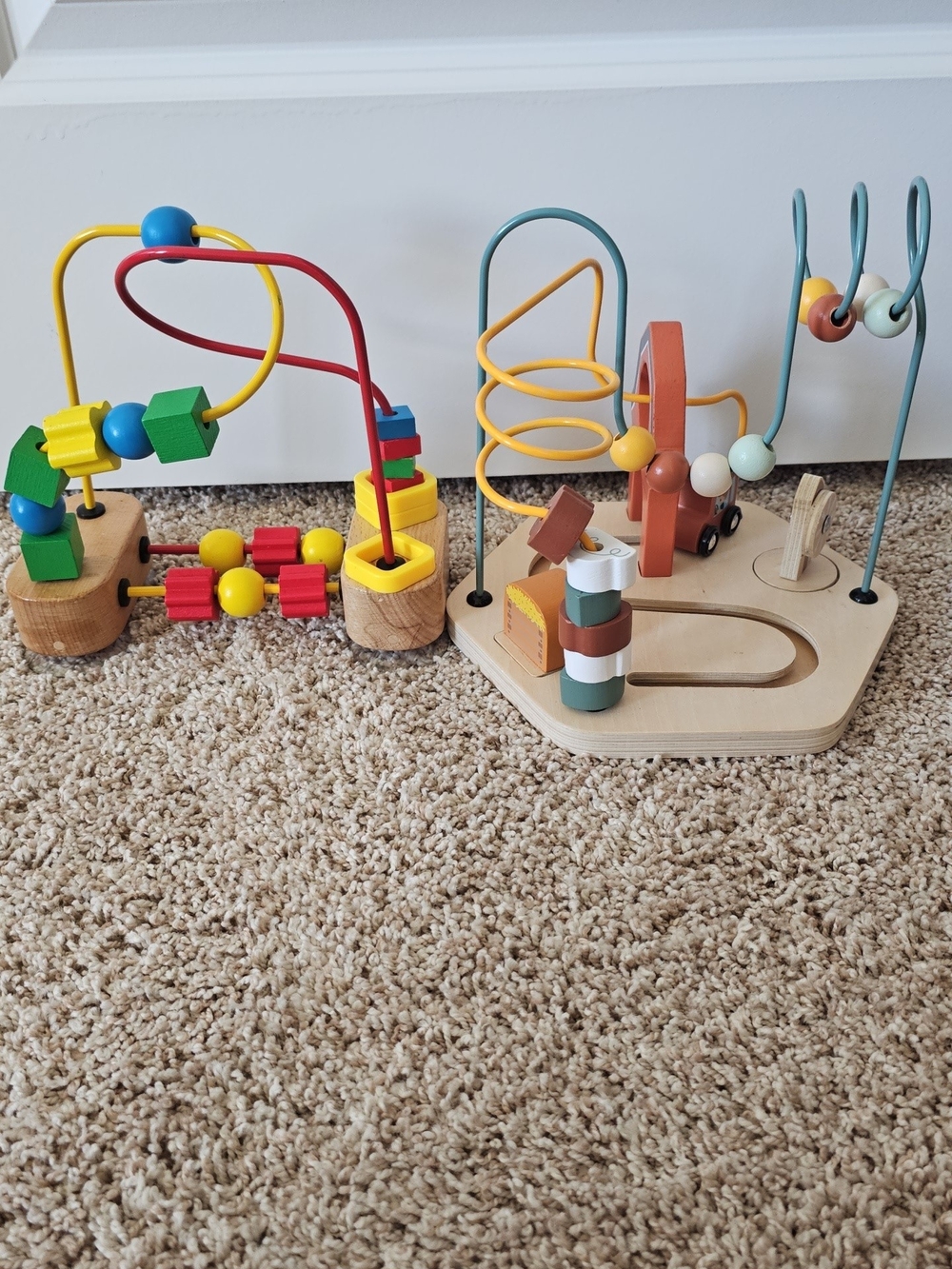 Wooden Multi-Activity Bead Maze Activity Center for Kids - Multicolor
